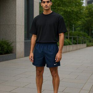 Nike Mens Size XXL Blue Swoosh Pockets Lightweight Swimwear Swim Shorts Trunks